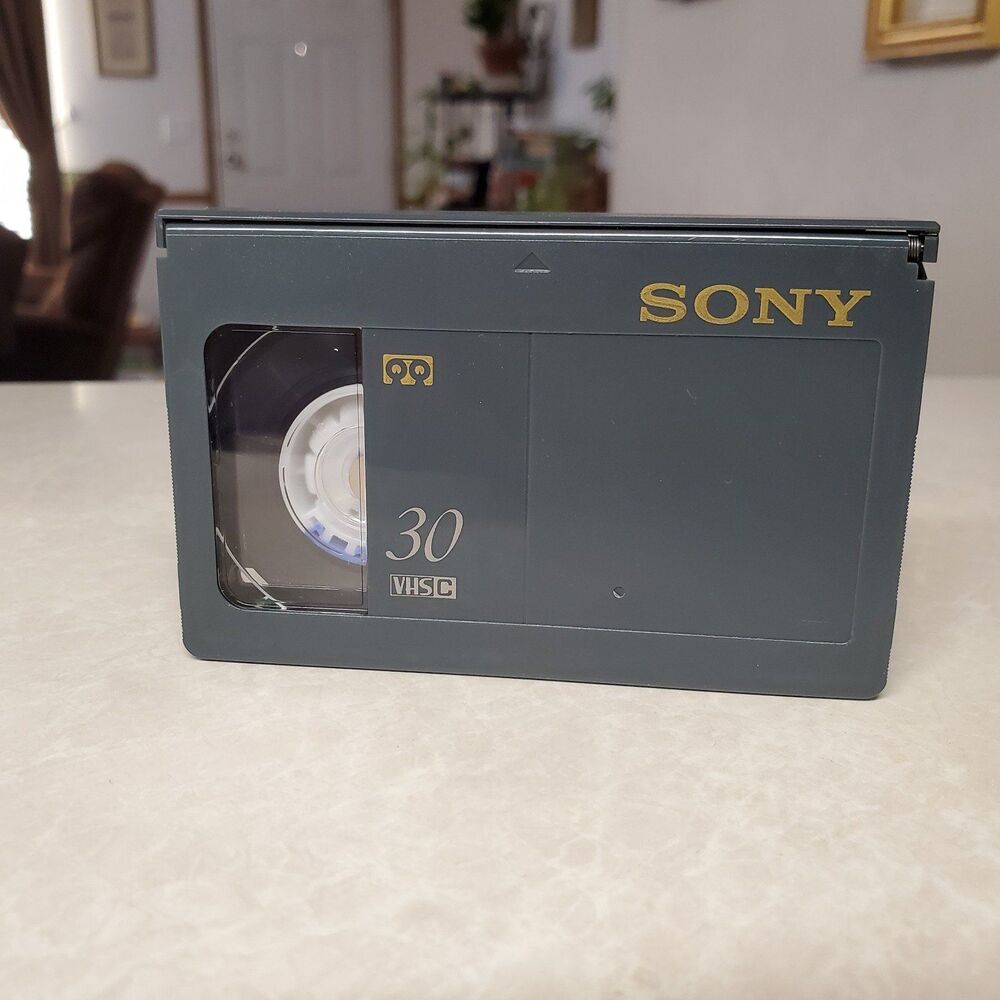 Sony VHS-C Premium Blank Camcorder Video Cassette Tape TC30VHG Opened but New